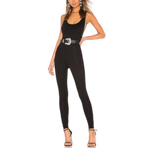 LPA Black Sleeveless Jumpsuit